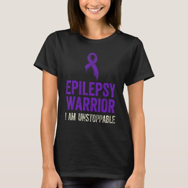 Epilepsie Awareness Fun Medical Epileptic Warrior  T-Shirt (Vorderseite)