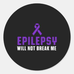 Epilepsie Awareness Fun Therapies Epileptic Warrio Runder Aufkleber