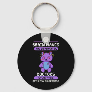 Epilepsie Awareness Lila Epileptic Brain Epilepsi Schlüsselanhänger