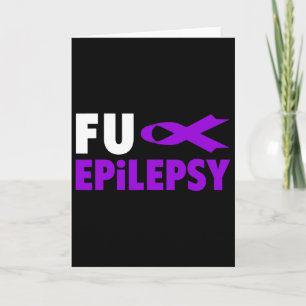 Epilepsie Awareness - Lila Ribbon Epilepsy Awaren Karte