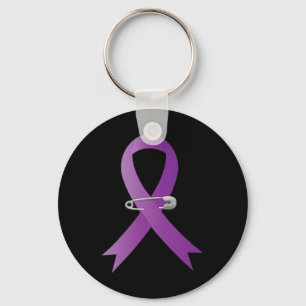 Epilepsie Awareness Lila Ribbon Super Hero Schlüsselanhänger