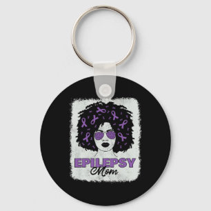 Epilepsie Awareness Mama Afro American Women Schlüsselanhänger