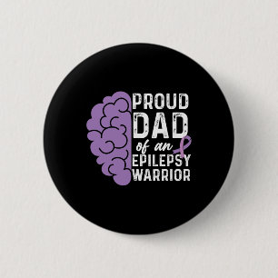 Epilepsie Awareness Ribbon stolz Vater einer Epile Button