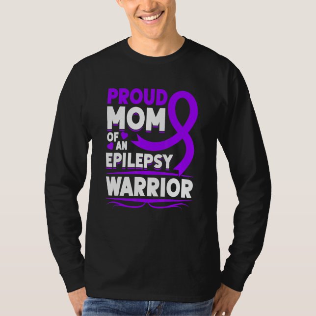 Epilepsie Awareness Support Epilepsy Krieger Monat T-Shirt (Vorderseite)