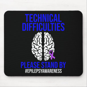 Epilepsie Awareness Technical Epileptic Warrior Su Mousepad