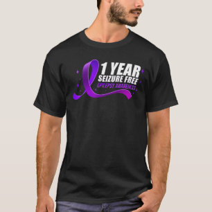Epilepsie Bewusstsein 1 Jahr Anfall freie Band T-Shirt
