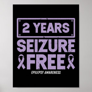 Epilepsie Bewusstsein 2 Jahre Seizure freies Band Poster
