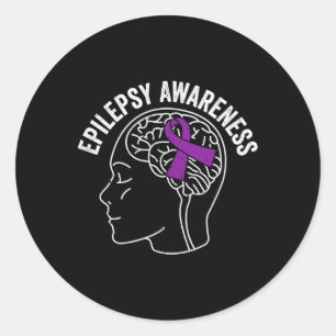Epilepsie-Bewusstsein 5 Runder Aufkleber