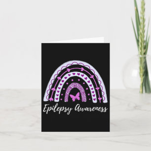 Epilepsie-Bewusstsein Boho Regenbogen  Karte