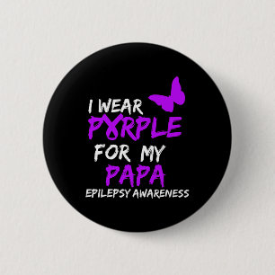 Epilepsie Bewusstsein, das ich für mein Papa Ribbo Button