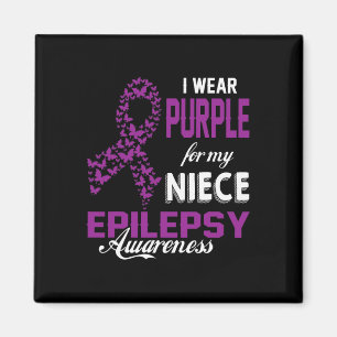 Epilepsie Bewusstsein, das ich Lila für mein Niece Magnet