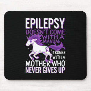 Epilepsie-Bewusstsein Einhorn Lila Band Anfallsstö Mousepad