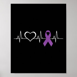 Epilepsie Bewusstsein Epilepsie Bewusstsein Herz Poster