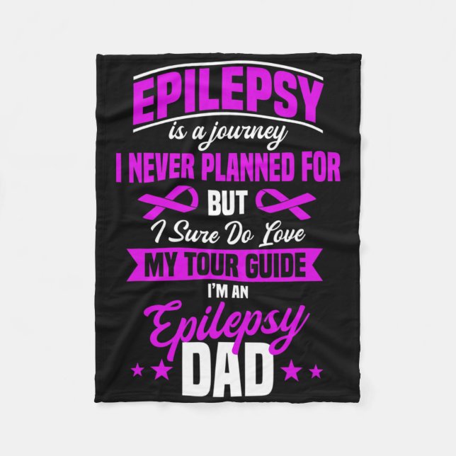 Epilepsie-Bewusstsein Epileptischer Anfallsleiden  Fleecedecke (Vorderseite)