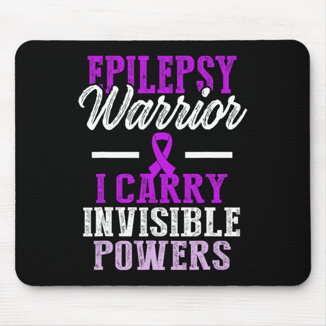 Epilepsie-Bewusstsein Epileptischer Krieger Überle Mousepad (Vorne)