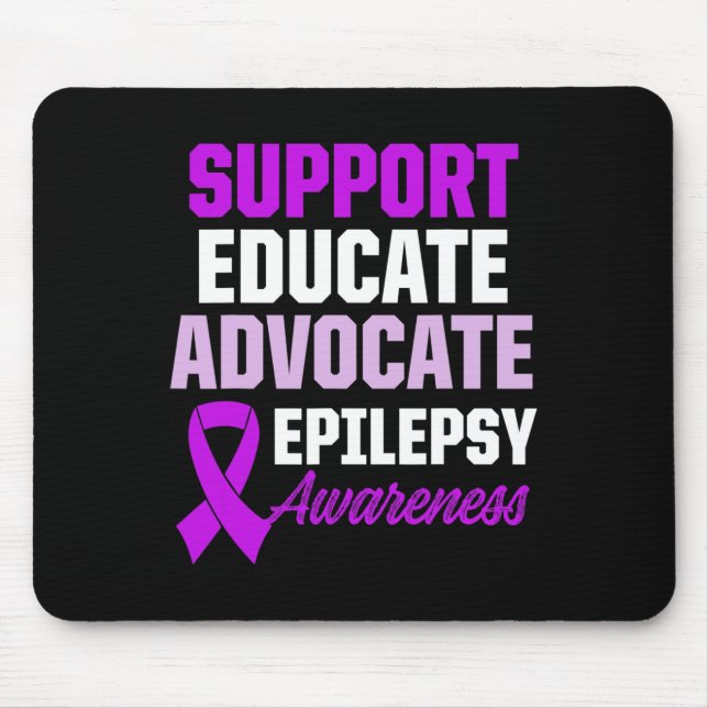 Epilepsie-Bewusstsein Epileptischer Krieger Überle Mousepad (Vorne)