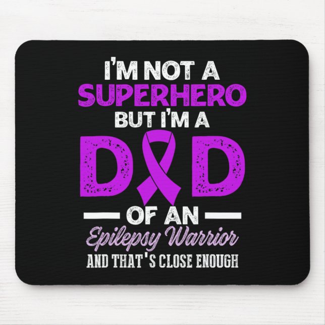 Epilepsie-Bewusstsein Epileptischer Krieger Überle Mousepad (Vorne)