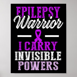 Epilepsie-Bewusstsein Epileptischer Krieger Überle Poster