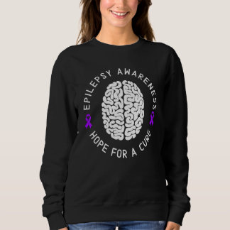 Epilepsie Bewusstsein Hoffnung auf eine Heilung Ep Sweatshirt