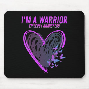Epilepsie Bewusstsein, ich bin ein Krieger-Herzsch Mousepad