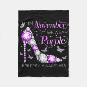 Epilepsie-Bewusstsein Im November Tragen Wir Lila Fleecedecke