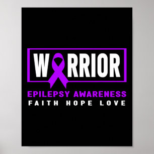 Epilepsie Bewusstsein - Lila Tag Poster