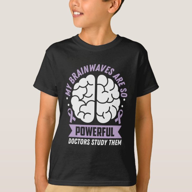 Epilepsie Bewusstsein, meine Gehirnwellen sind so  T-Shirt (Vorderseite)
