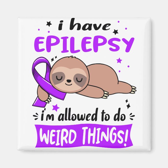 Epilepsie Bewusstsein Monat Band Geschenke Magnet (Vorne)