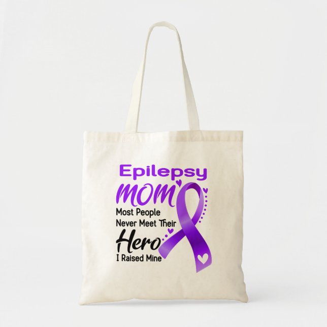 Epilepsie Bewusstsein Monat Band Geschenke Tragetasche (Vorne)