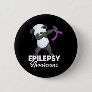 Epilepsie Bewusstsein Monat Dabbing Panda Epilepsy Button