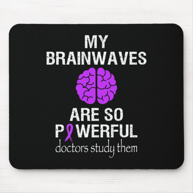 Epilepsie Bewusstsein Monat Gehirnwellen sind so m Mousepad (Vorne)