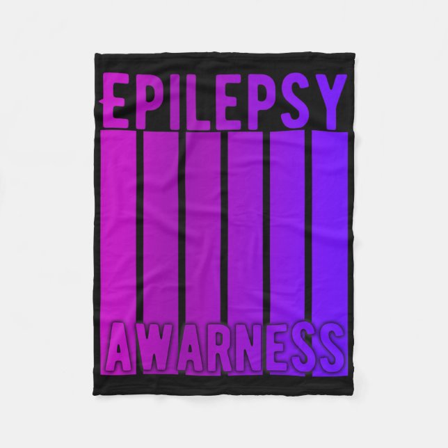 Epilepsie Bewusstsein Monat im November tragen wir Fleecedecke (Vorderseite)