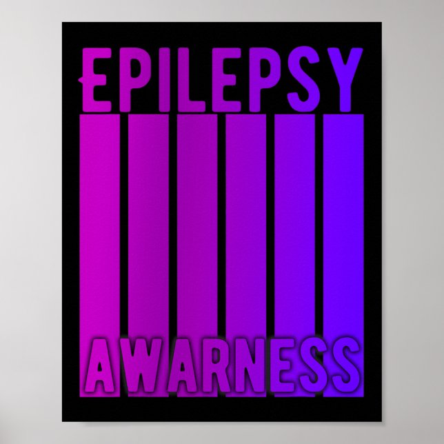 Epilepsie Bewusstsein Monat im November tragen wir Poster (Vorne)