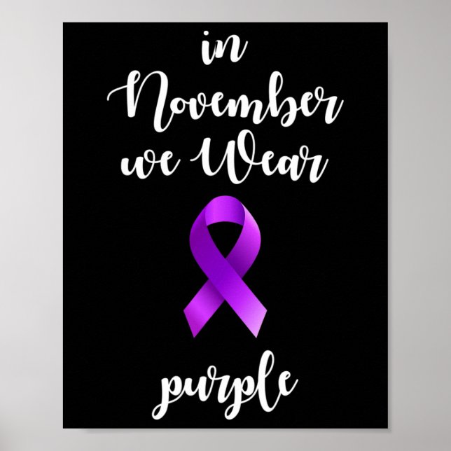 Epilepsie Bewusstsein Monat im November tragen wir Poster (Vorne)