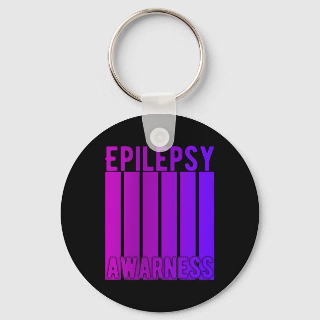 Epilepsie Bewusstsein Monat im November tragen wir Schlüsselanhänger (Vorderseite)