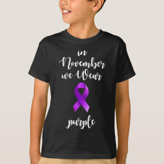 Epilepsie Bewusstsein Monat im November tragen wir T-Shirt