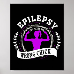 Epilepsie-Bewusstsein muss für Kämpfer und Epileps Poster