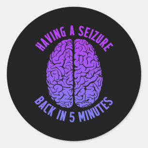 Epilepsie Bewusstsein nach Anfall Epileptisches Wa Runder Aufkleber