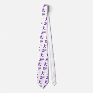 Epilepsie Bewusstsein Ribbon Krawatte