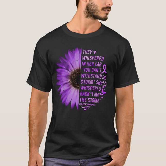 Epilepsie Bewusstsein sie flüsterten in ihr Ohr T-Shirt (Vorderseite)