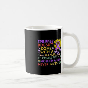 Epilepsie Bewusstsein Sonnenblumen Krieger lila Vi Kaffeetasse