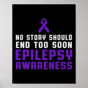 Epilepsie Bewusstsein Spaß Beat Epileptic Warrior  Poster
