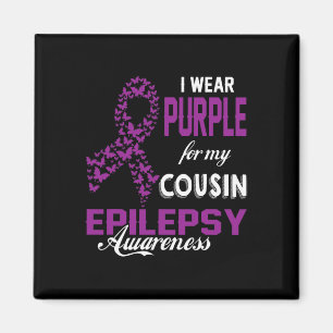 Epilepsie Bewusstsein trage ich Lila für meine Cou Magnet