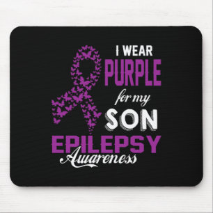 Epilepsie Bewusstsein trage ich Lila für meine Soh Mousepad