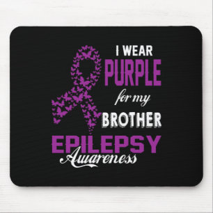 Epilepsie Bewusstsein trage ich Lila für meinen Br Mousepad