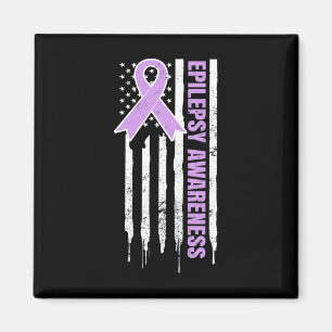 Epilepsie-Bewusstseins-Design Patriotisches US-ame Magnet