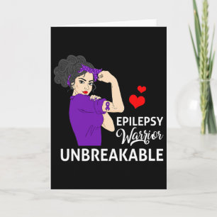 Epilepsie-Bewusstseins-Kriegerin Unzerbrechliche S Karte