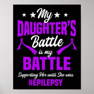 Epilepsie Bewusstseinsband Krampfanfall Vater Fett Poster