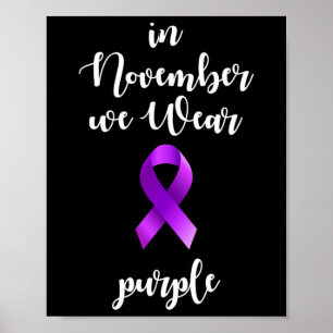 Epilepsie-Bewusstseinsmonat Im November Tragen Wir Poster