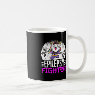 Epilepsie Bewusstseinsmonat Ninja Katzenepilepsie Kaffeetasse